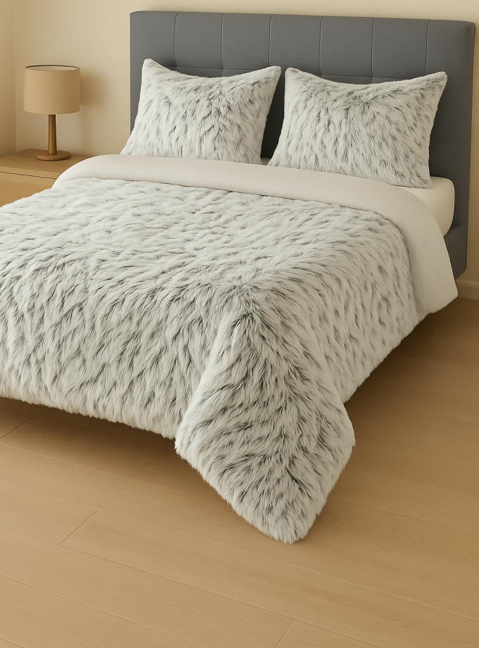 Κουβερτοπάπλωμα Υπέρδιπλο 220x240 Cosmin  Puffy Ribs White
