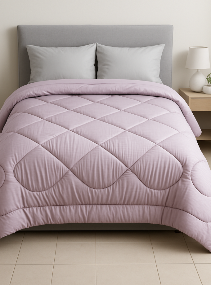 Πάπλωμα Ημίδιπλo 160x240 Cosmin  Stripe Pink