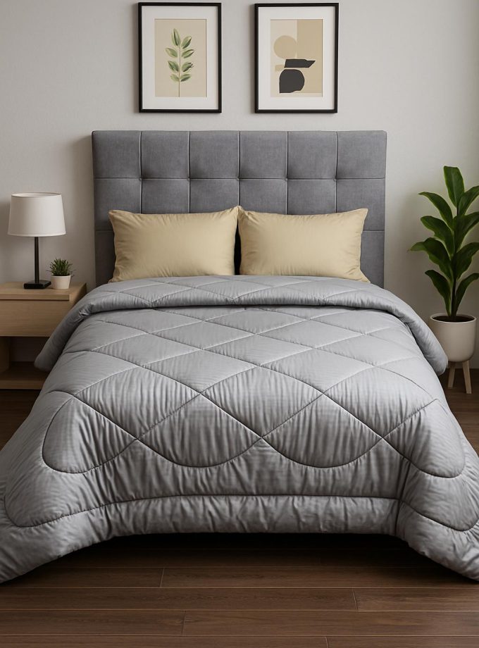 Πάπλωμα Ημίδιπλo 160x240 Cosmin  Stripe Grey