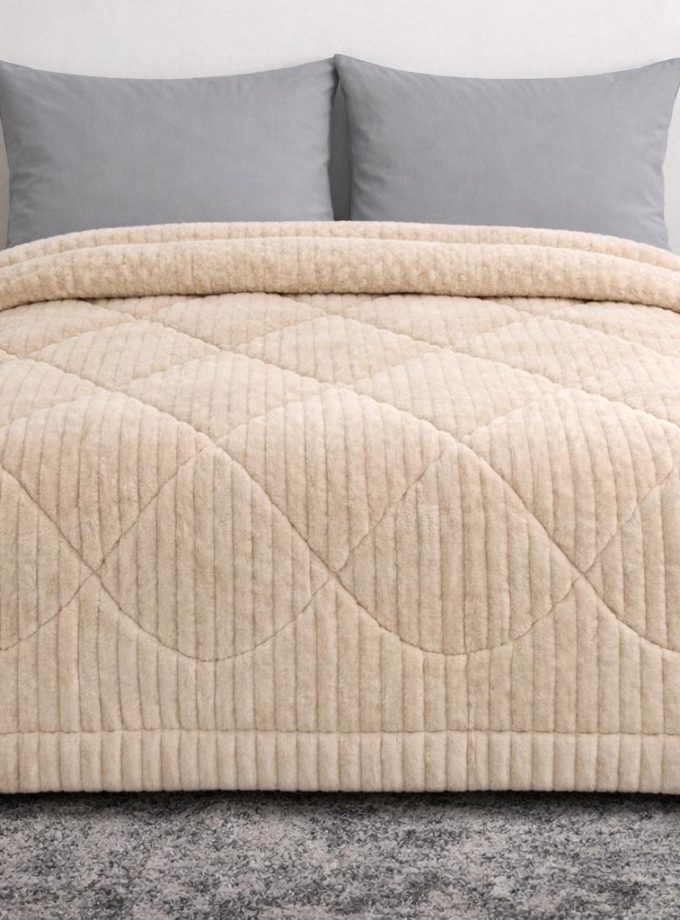 Κουβερτοπάπλωμα 220x240 Cosmin Rabbit Velvet Beige