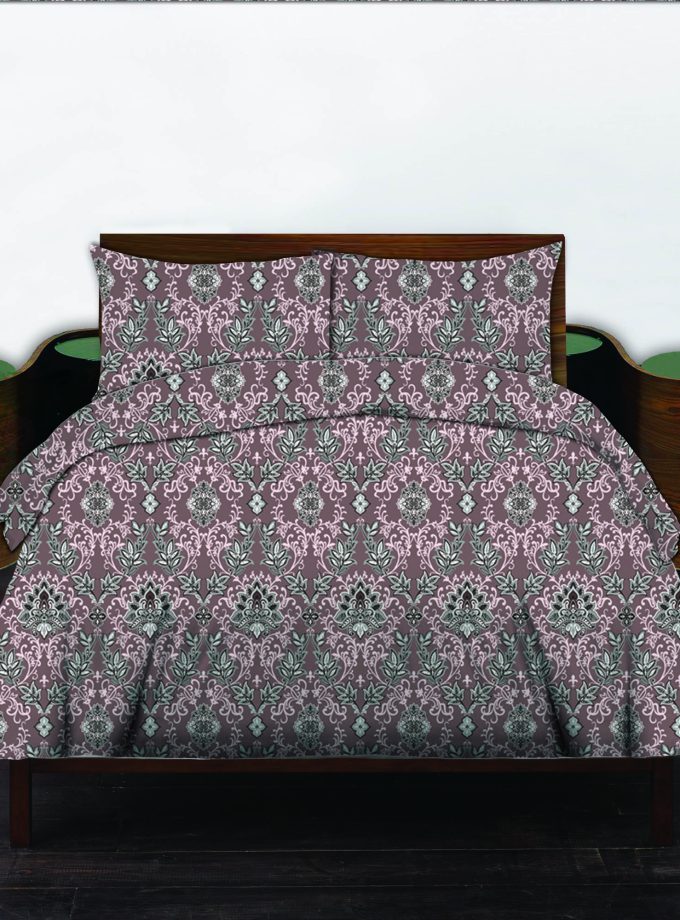 Σετ Σεντόνια Υπέρδιπλα 100% Βαμβακερά 240x260 Cosmin Libre Flowers Brown