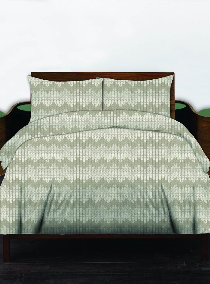 Σετ Σεντόνια Υπέρδιπλα 100% Βαμβακερά 240x260 Cosmin Libre Grammic Beige-Brown