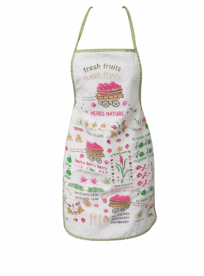Ποδιές Κουζίνας Πετσετέ Αδιάβροχες Cosmin Fresh Fruits Green