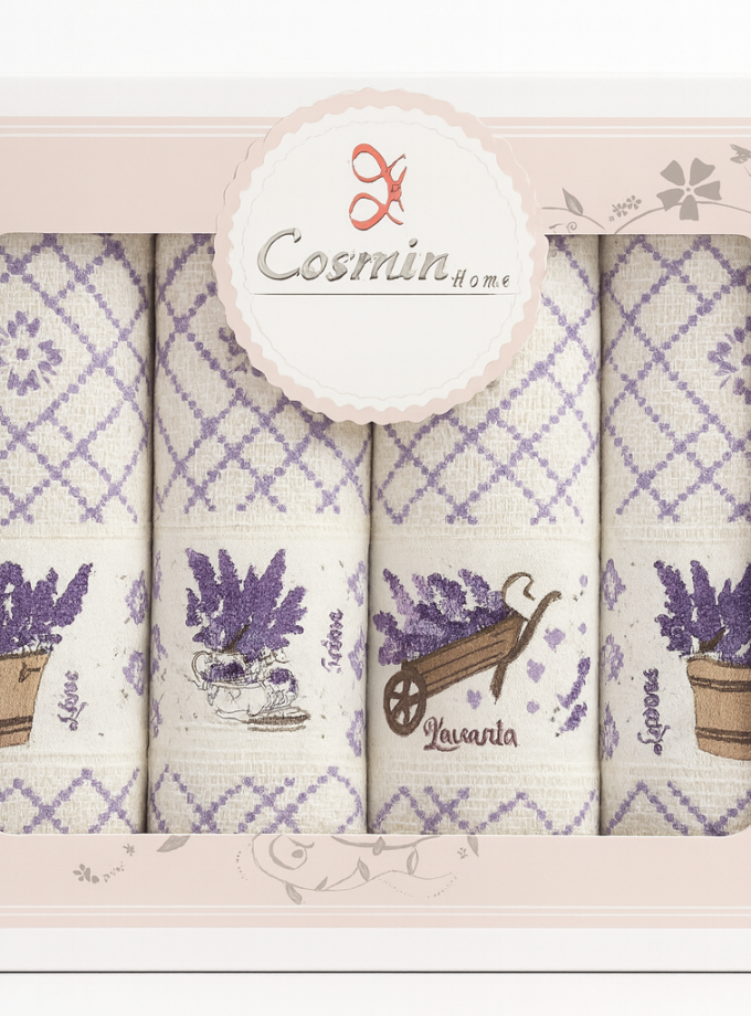 Σετ Ποτηρόπανα 4 Τεμαχίων 40x60 Cosmin Levanda Set