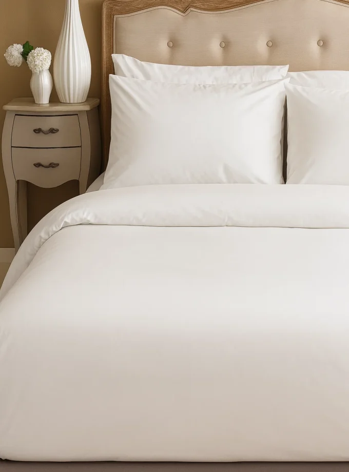 Σεντόνι Υπέρδιπλο 240x280 52% Βαμβάκι 48%Polyester Cosmin White