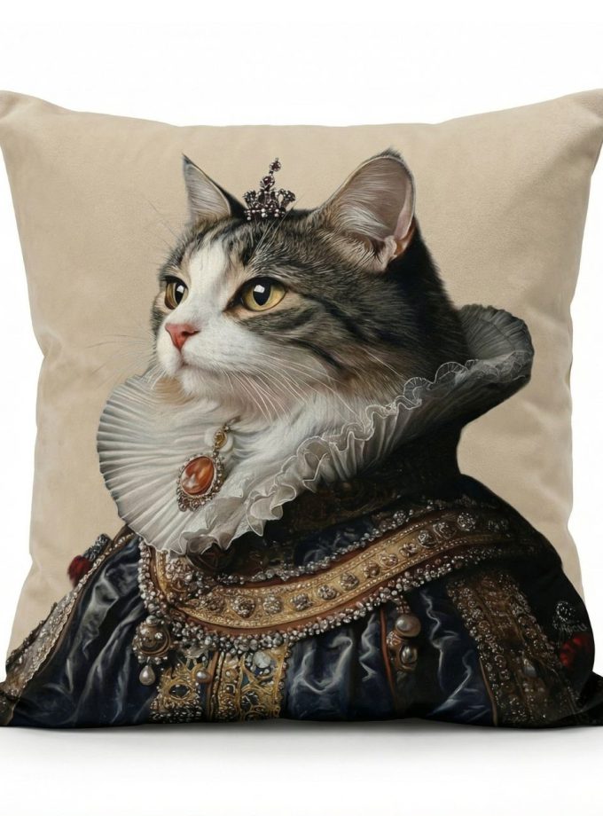 Μαξιλαροθήκες Διακόσμησης 45x45 Cosmin Kelma The Regal Feline Queen