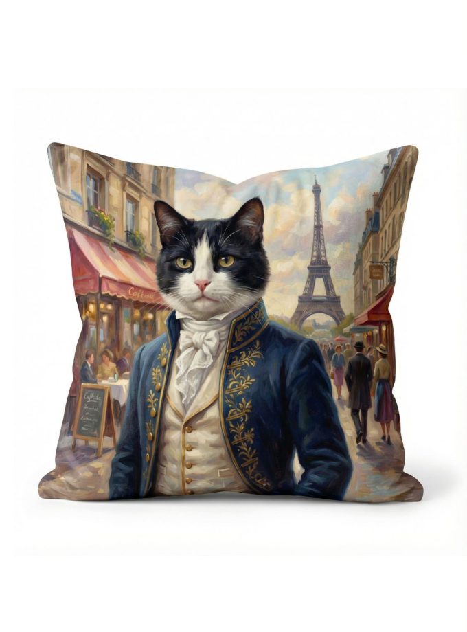 Μαξιλαροθήκες Διακόσμησης  45x45 Cosmin Kelma Monsieur Chat