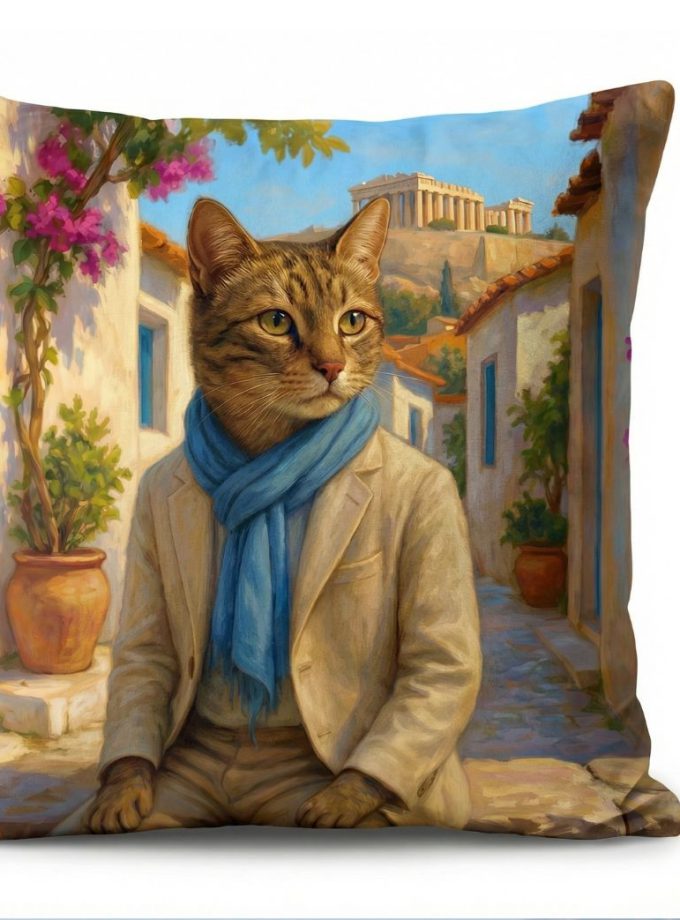 Μαξιλαροθήκες Διακόσμησης  45x45 Cosmin Kelma Plaka Gentleman