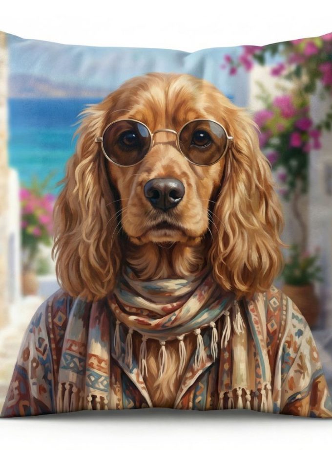 Μαξιλαροθήκες Διακόσμησης  45x45 Cosmin Kelma Bohemian Spaniel