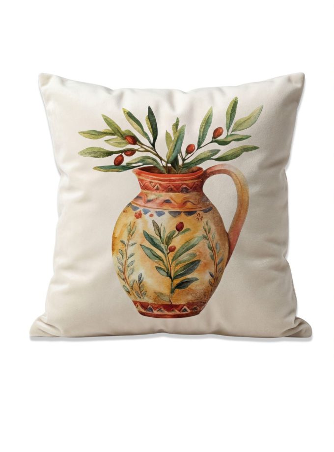 Μαξιλαροθήκες Διακόσμησης  45x45 Cosmin Kelma Olive Vessel