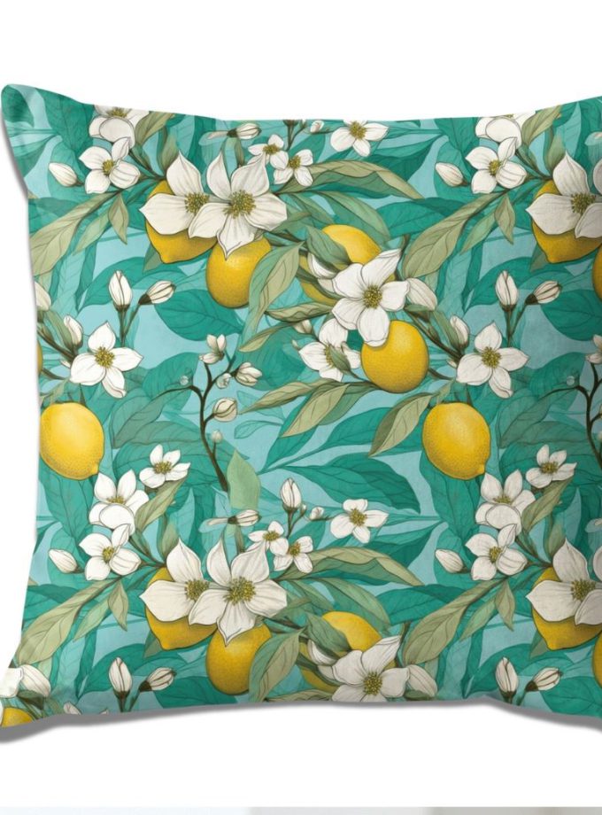 Μαξιλαροθήκες Διακόσμησης  45x45 Cosmin Kelma Azure Lemons
