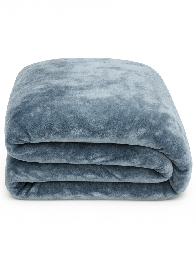 Κουβέρτα Ημίδιπλη 160x220 Cosmin Velvet Blue