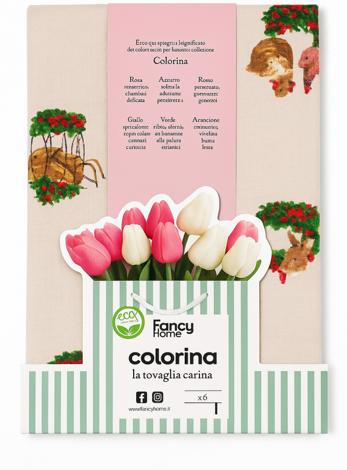 Τραπεζομάντιλο φαγητού 140x180 Cosmin Colorina Chicken