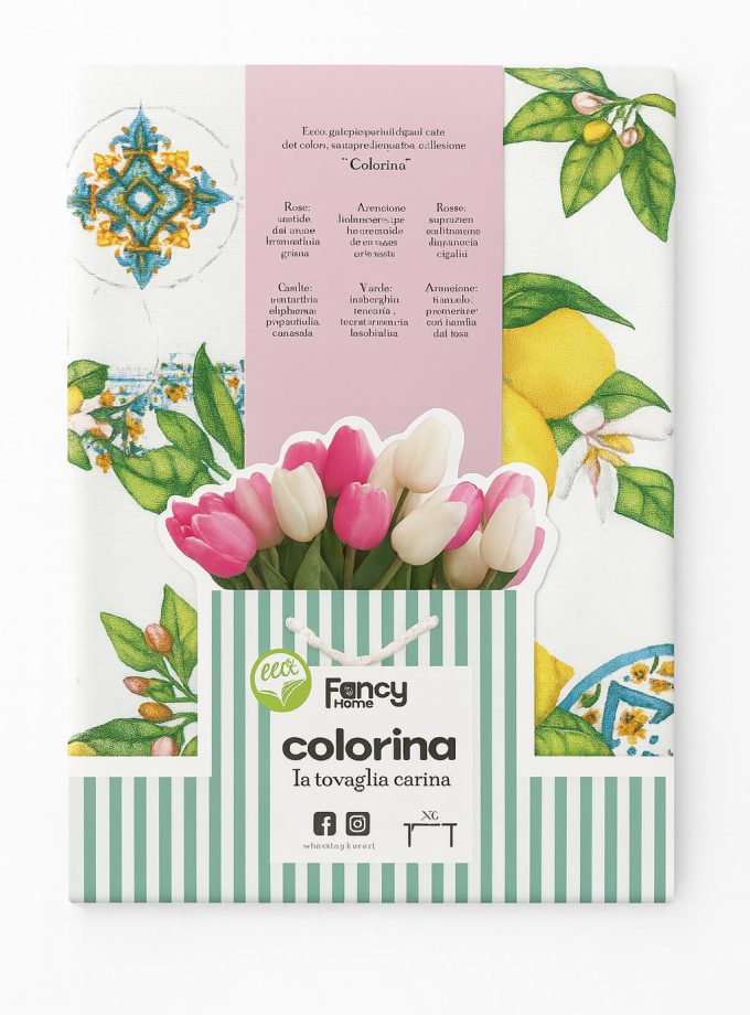 Τραπεζομάντιλο φαγητού 140x180 Cosmin Colorina Lemon