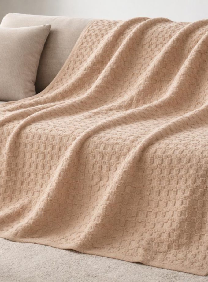 Πικέ Κουβέρτα Υπέρδιπλη 240x240 Cosmin Turtle  Beige