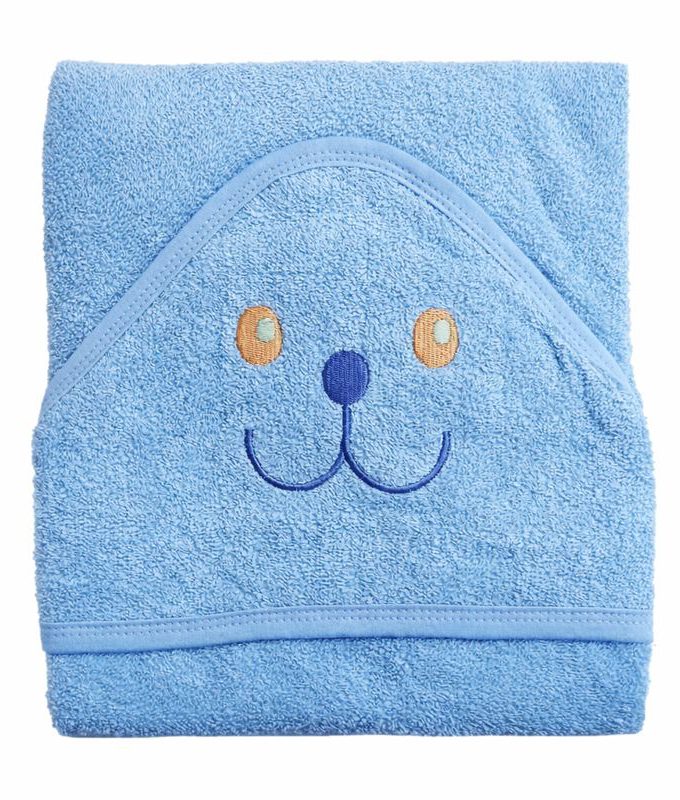 Βρεφική Κάπα Με κουκούλα 75x75 Cosmin Baby Blue Bear