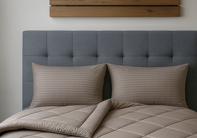 Μαξιλαροθήκη 50x70 Cosmin Stripe Dark Beige