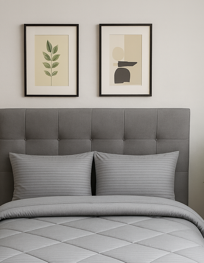 Μαξιλαροθήκη 50x70 Cosmin Stripe Grey