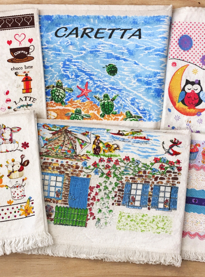 Σετ Ποτηρόπανα Πετσετέ 12 Τεμαχίων Cosmin Kitchen Towel Multicolor